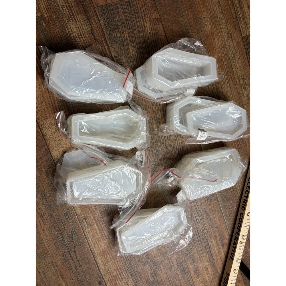 Lot Of 7 Coffin Box Resin Mold Crystal Epoxy Silicone Mold Jewelry Storage Box